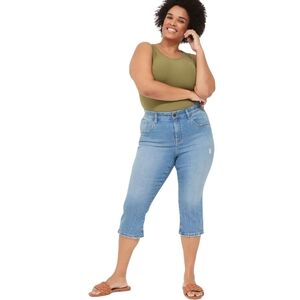 Lane Bryant Sinature Fit Mid Rise Skinny Pedal Jeans